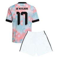 Camiseta Bélgica Charles De Ketelaere #17 Segunda Equipación Replica Mundial 2026 para niños mangas cortas (+ Pantalones cortos)